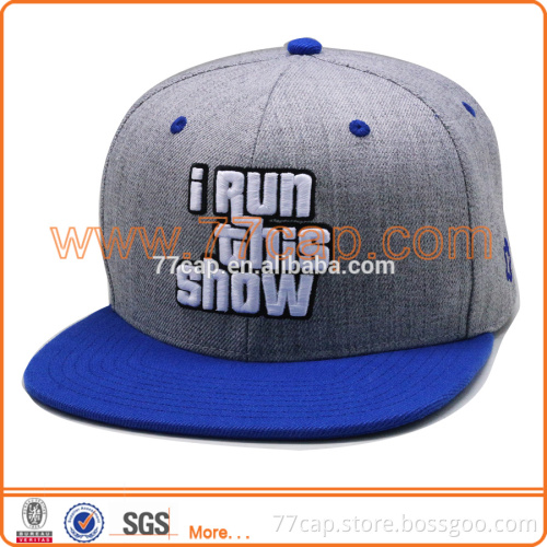 Hot Sales Unisex 6 Panel Snapback Cap Hat/Baseball Cap Snapback Hat Flat Top